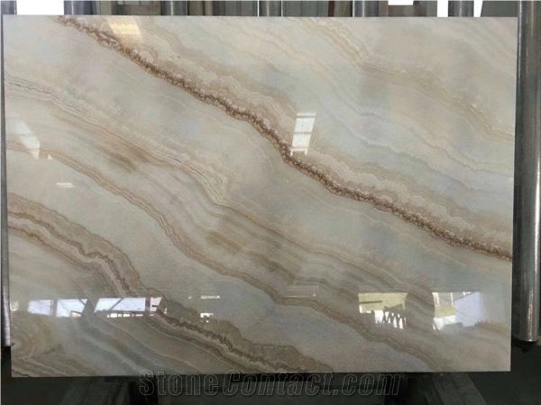 White Jade Onyx Stone Wall Covering Cladding Tiles