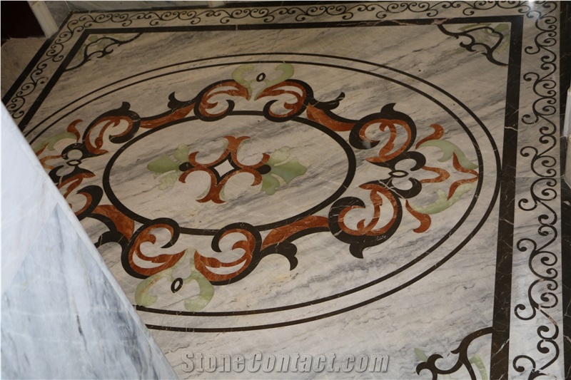 Marble Water-Jet Pattern for Floor Decoration