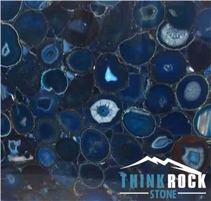 Blue Agate Panel for Countertop Feature Walls Slab