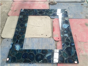Blue Agate Sheets for Interior Floor Decoration
