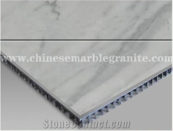 Calacatta White Marble Aluminium Honeycomb Panel
