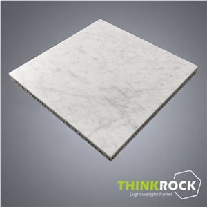 Carrara White with Aluminum Honeycomb Panels