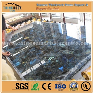 China Blue Labradorite Stone Tiles Slabs