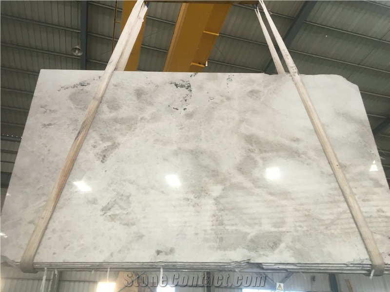China Cloudy White Marble Polished Big Slabs,Tiles