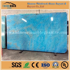 China Cyan Turquoise Agate Stone Tiles Slabs