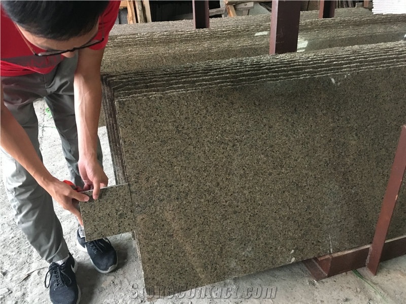 China G747 Cactus Dark Green Granite Tiles & Slabs