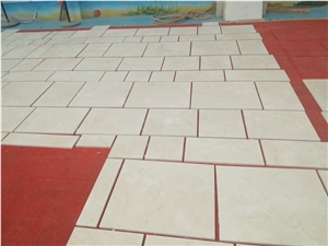 Crema Marble Standard Marble Tiles for Wall, Floor