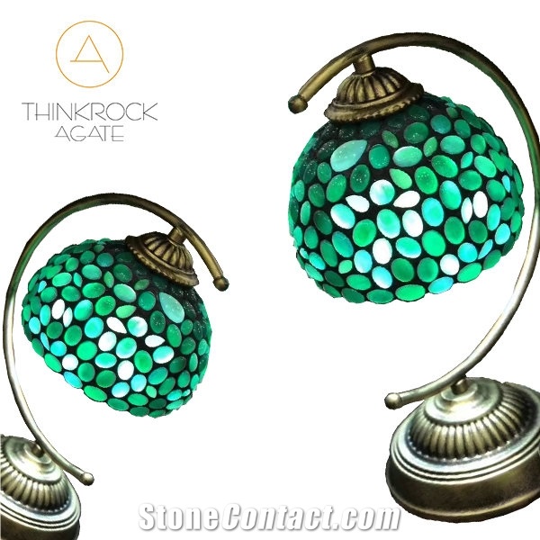 Exquisite Agate Decorative Table Lamp, Desk Lamp