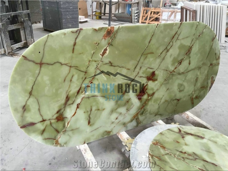 Lightweight Ancient Green Jade Honeycomb Tabletops