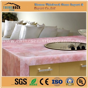 Luxury Pink Quartz Stone Tiles Slabs