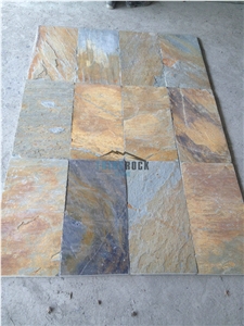 Natural China Rusty Slate, Multicolor Slate Tiles