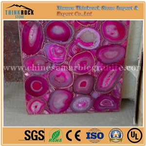 Rose Red Agate Stone Tiles Slabs
