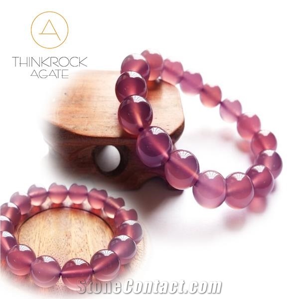 Semiprecious Stone Agate Bead Bracelet Jewelry