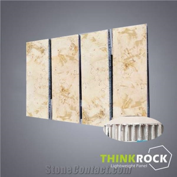 Sunny Beige Marble Honeycomb Panel for Wall