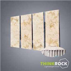 Sunny Beige Marble Honeycomb Panel for Wall