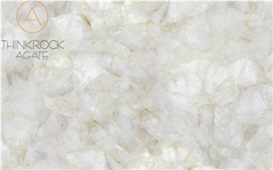 White Crystal Luxury Decoration Slabs