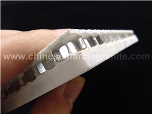 White Marble Aluminum Honeycomb Core Plastic Panel
