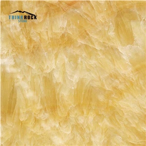 Yellow Honey Onyx Slabs for Flooring Tiles
