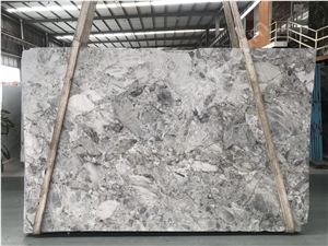 Horizon Grey Quartzite Slab Tiles Super White