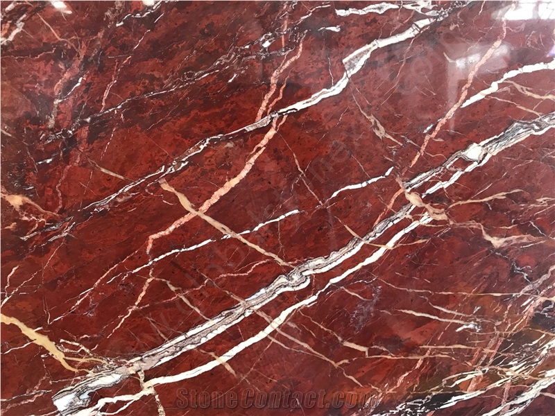 Mandy Red Quartzite Slab Tiles for Tv Cladding