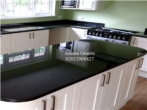 Absolute Black Granite Kitchen Worktop