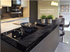 Agatha Black Granite Kitchen Worktop