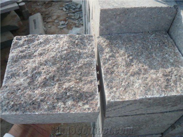 G648 Granite Cube Stone & Cobble Stone
