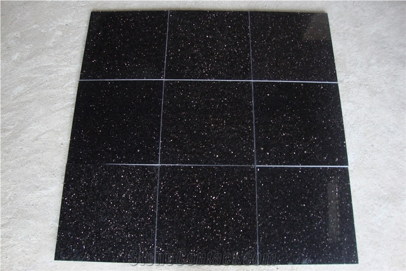 India Black Gold Granite Tile/Slab