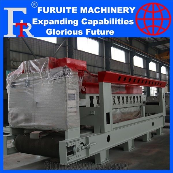 Granite Line Polishing Machine Red 12 Head Process From China