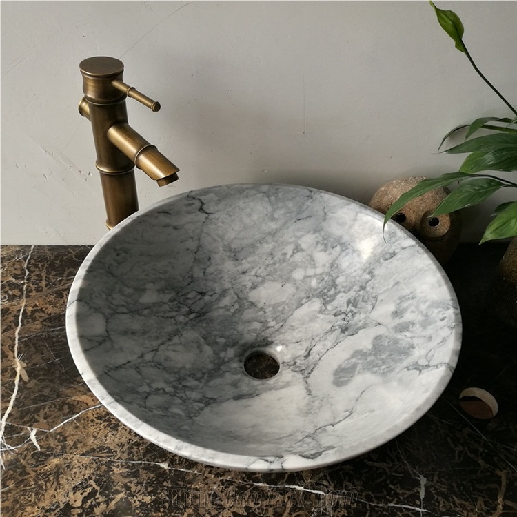 Natural Marble Wash Basin Bathroom Stone Sink