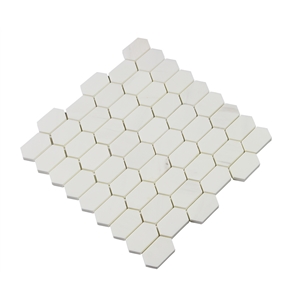 Dolomiti White Marble for Wall Hexagon Mosaic