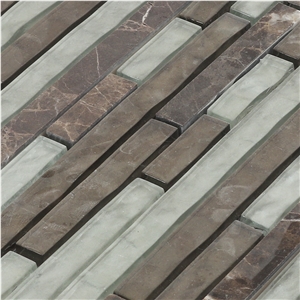 Mixed Color 3d Marble Mosaic Floor Tile