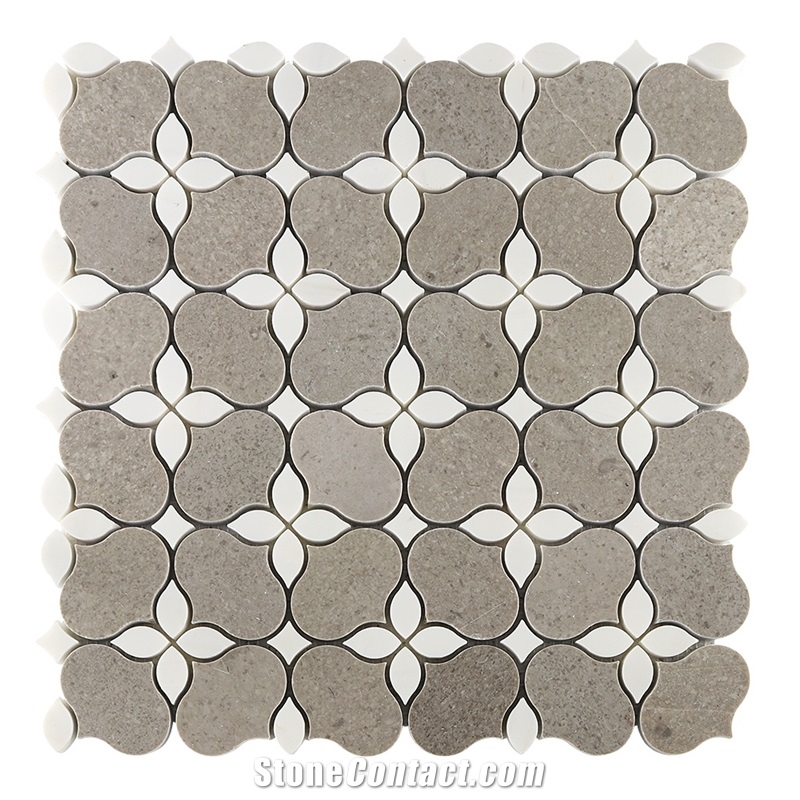 Natural Stone Anti-Slip Bardiglio Grey Mosaic