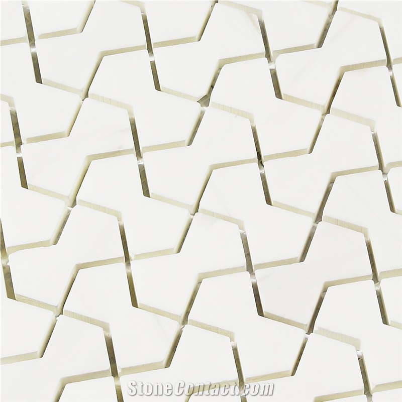 Professional Dumbbell Polygon Shape Dolomiti Mosaic