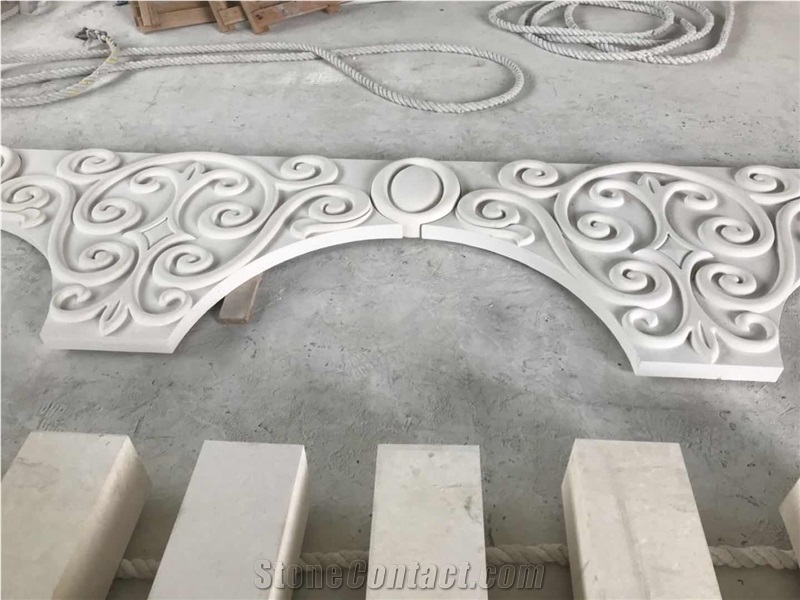 Engravings Reliefs White Sandstone Marble Carved