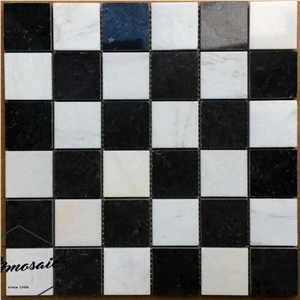 Stone Matte Black Hexagon Marble Mosaic Tile
