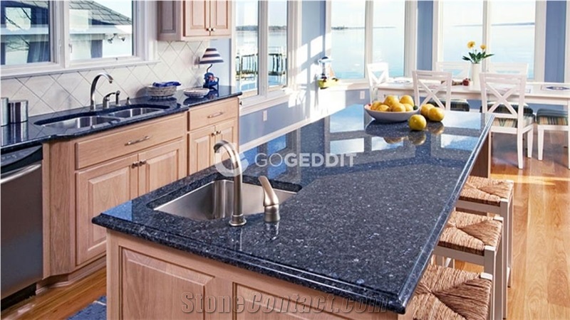 Blue Pearl Granite Kitchen Island Top