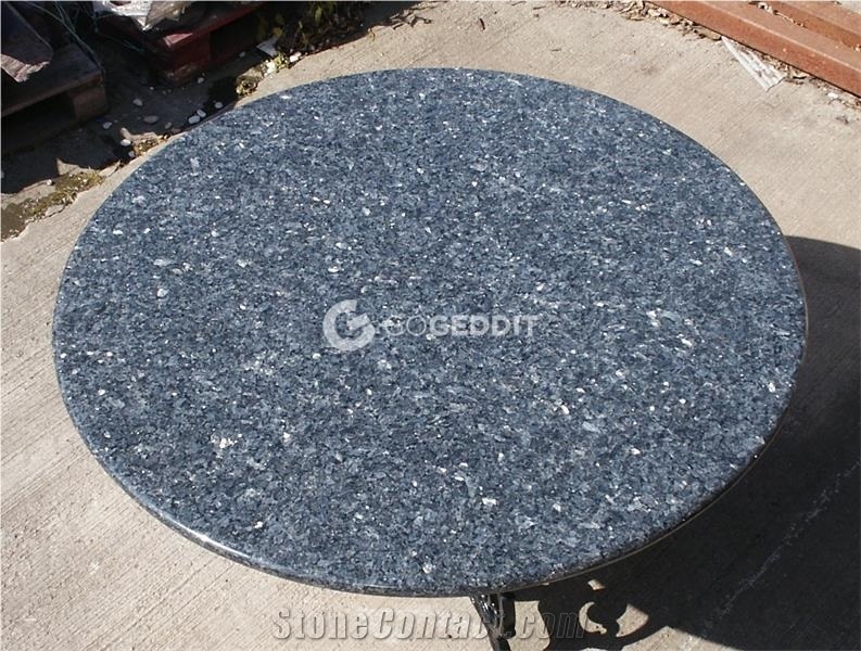 Blue Pearl Granite Oval Restaurant Table Top