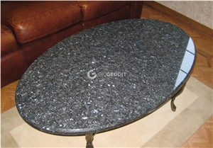 Blue Pearl Granite Restaurant Round Table Top