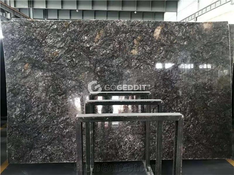 Brazil Black Cosmos Granite Polished Slabs