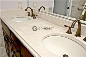 Crema Marfil Marble Bathroom Vanity Top