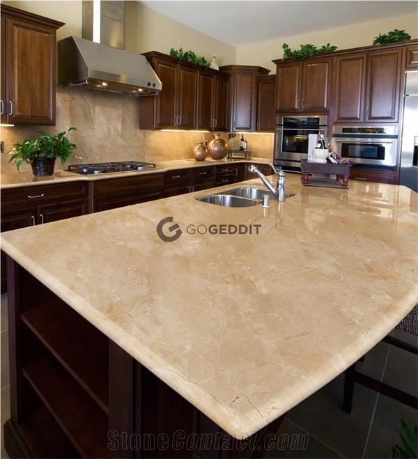 Crema Marfil Marble Kitchen Countertop From China 686072