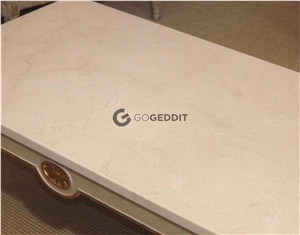 Crema Marfil Marble Restaurant Table Top