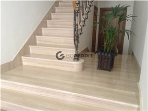 Crema Marfil Marble Stair Steps & Risers