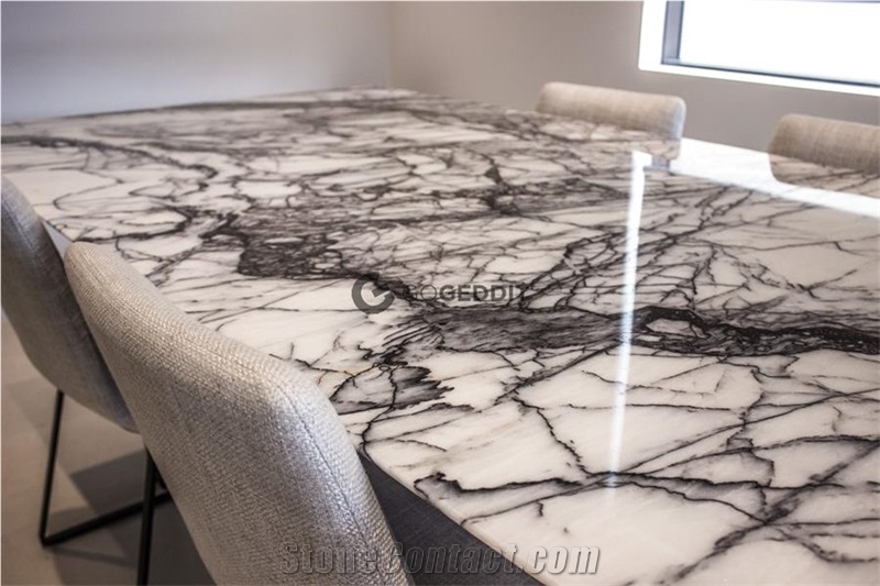 Milas Lilac New York Marble Dining Table Top