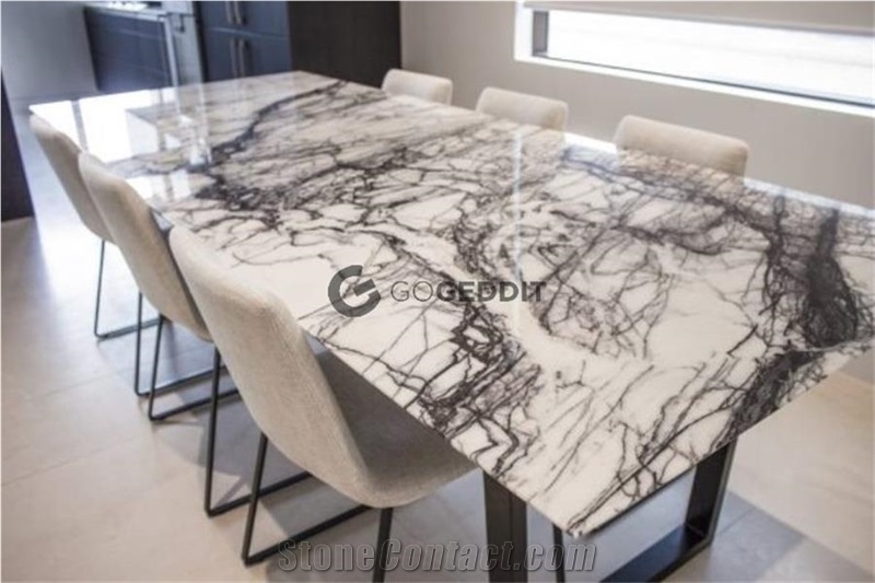 Milas Lilac New York Marble Dining Table Top