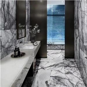 Milas Lilac New York White Marble Bathroom Tiles