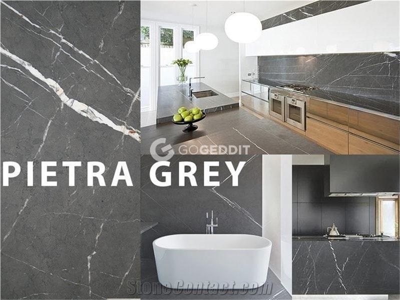 Pietra Gray Marble Iran Pietra Grey Marble Tile