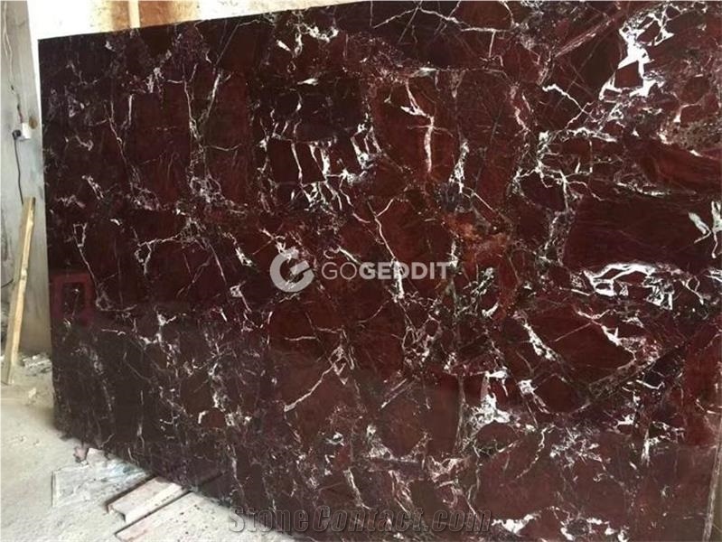 Rosso Levanto Marble Stairs