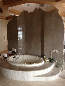 Granite Tub Surround and Wall